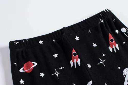 Vista 6 de Dolphin&Fish Pijama de algodón de manga larga para niños, ropa de dormir para niños pequeños