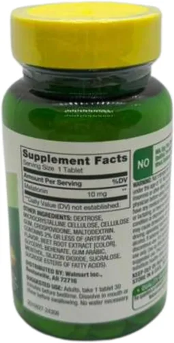 Vista 2 de Tabletas de suplemento dietético de melatonina Sleep Health, Spriing Vallley Strawberry, 10 mg, 120 unidades de disolución rápida (paquete de 1)