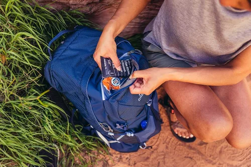 Vista 8 de Gregory Juno 30L Mochila de hidratación para mujer, talla única, verde Azul (Laguna Blue)