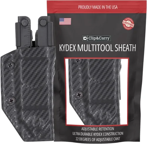 Vista 8 de Clip & Carry Kydex Funda para Multiherramienta Gerber MP600 ~Compatible con modelos de punta romo y punta aguja~ Fabricado en EE. UU.