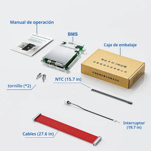 Vista 7 de JKBMS JK-B1A8S10P 4S-8S 100A BMS Sistema de gestión de baterías, equilibrio