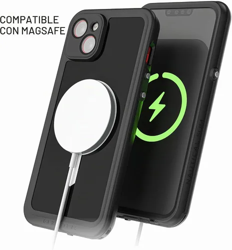 Vista 6 de Ghostek NAUTICAL funda delgada para iPhone 14 Plus a prueba de golpes impermeable con protector de pantalla y imán MagSafe con carga inalámbrica
