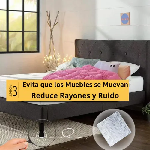 Vista 5 de Almohadillas Antideslizantes para Muebles, 12 Piezas Transparentes Sin Deslizamiento Agarraderas para Muebles, Almohadillas Autoadhesivas