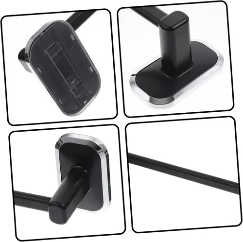 Vista 4 de Zapatero para almacenamiento de zapatos, con ventosa, soporte para toallas, soporte de pared, toallero de esquina para armario, baño, zapatero