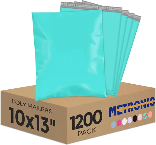 Vista 30 de Metronic 1000 sobres de polietileno de 14.5 x 19 pulgadas, bolsas de envío resistentes para pequeñas empresas, bolsas de polietileno impermeables