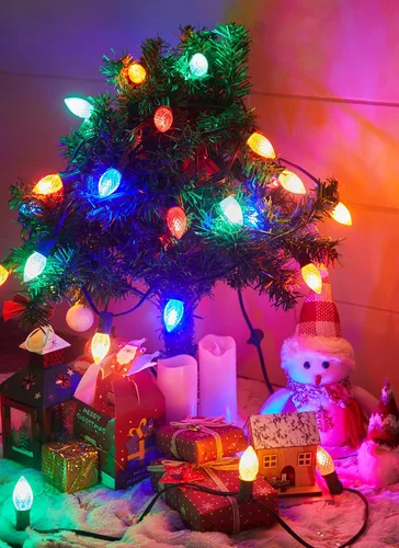 Vista 7 de Brightown - Bombilla LED C7 de repuesto para tira de luces de Navidad