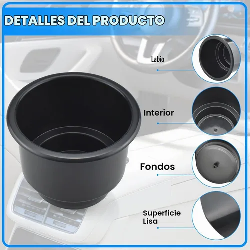 Vista 3 de SDTC Tech - Soporte universal de plástico para tazas con drenaje