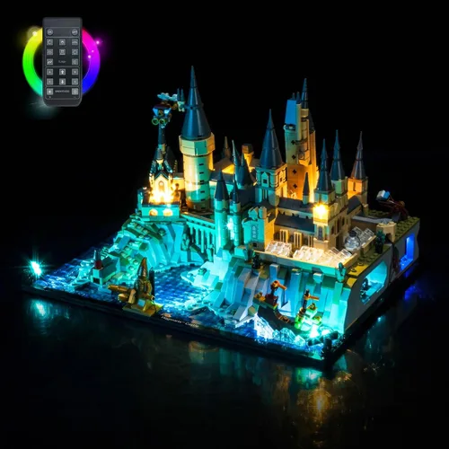 Vista 5 de BrickBling Luz LED Compatible con Lego 76419 Castillo y Terrenos - No Viene con el Set de Construcción (Versión Clásica)