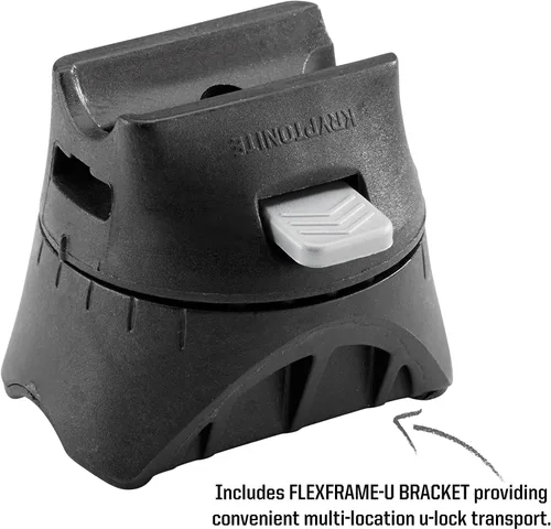 Vista 8 de Kryptonite Kryptolok Mini-7 - Cerradura en U para bicicleta, resistente antirrobo, grillete de 0.47 pulgadas con soporte de montaje y llaves