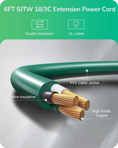 Vista 4 de EDISHINE Focos de 120 V para exteriores, cable de 6 pies, resistente a la intemperie, luces LED de estaca de inundación enchufables, bombilla E26