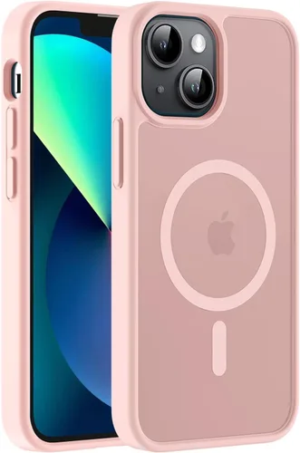 Vista 71 de Hualele - Funda magnética para iPhone 13 Pro, compatible con MagSafe, grado militar, a prueba de caídas, translúcida mate, parte trasera dura, borde