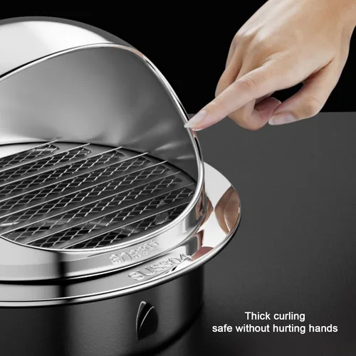 Vista 5 de Tapón de chimenea de acero inoxidable 304, protector de tubería para tubería, tapa de escape de lluvia, tapa de lluvia de chimenea, tapa