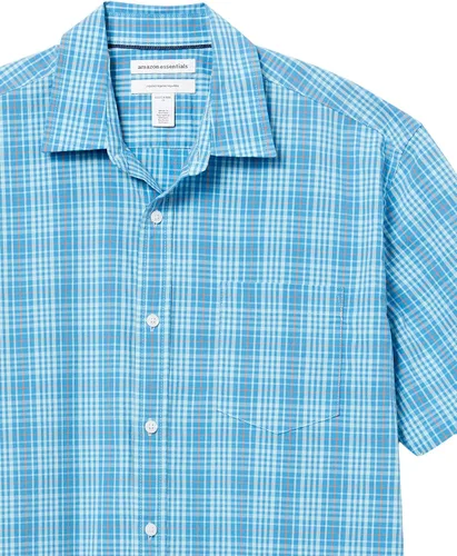Vista 6 de Tienda Essentials - Camisa de popelina de manga corta de ajuste regular para hombre