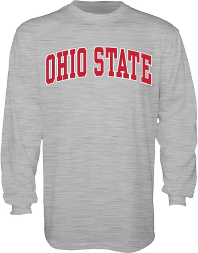 Vista 26 de Blue 84 NCAA playera de manga larga con nombre de equipo arqueado color brezo oscuro para hombre