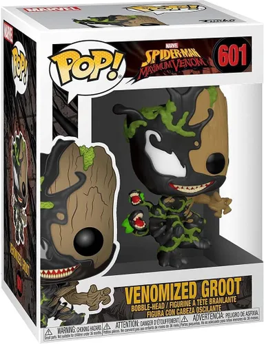 Vista 3 de POP Marvel: Venom - Venomized Toddler Groot Funko Pop! Figura de vinilo (incluye funda protectora compatible con caja Pop Box), multicolor, 3.75