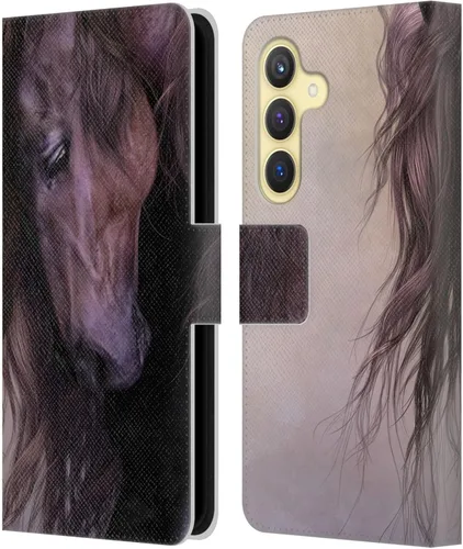 Vista 118 de Head Case Designs Officially Licensed Laurie Prindle A Morgan Christmas Western Stallion Leather Wallet Case Compatible with Samsung Galaxy A07 4G