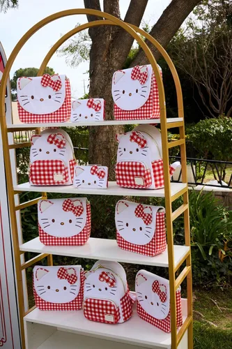Vista 3 de Loungefly Sanrio Hello Kitty Gingham - Bolso bandolera multicolor