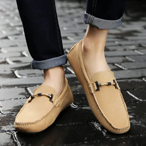 Vista 6 de DCZTELG Mocasines Penny para hombre, informales, sin cordones, cómodos, para conducir, barcos
