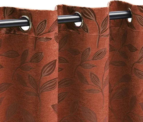 Vista 12 de BLUENILEMILLS BNM - Paneles de cortinas opacas para oscurecer la habitación con bolsillo para barra, cortinas perfectas para ventanas de cocina