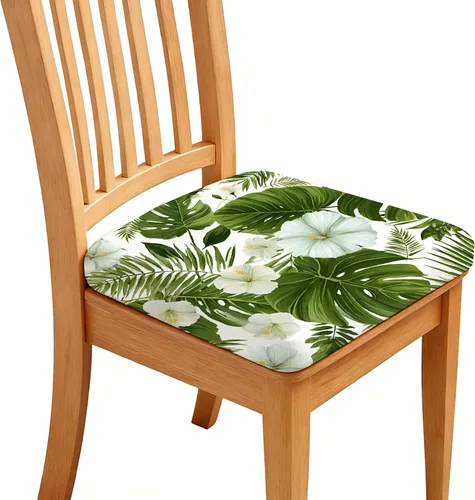 Vista 17 de Fundas de asiento para silla, impermeables, elásticas, estampadas, con lazos elásticos, extraíble, lavable, protector para sillas tapizadas de Negro