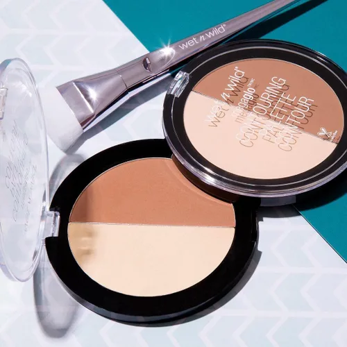 Vista 7 de wet n wild MegaGlo Paleta de Contorno Dulce De Leche Kit de contorno facial en polvo Cara perfectamente esculpida