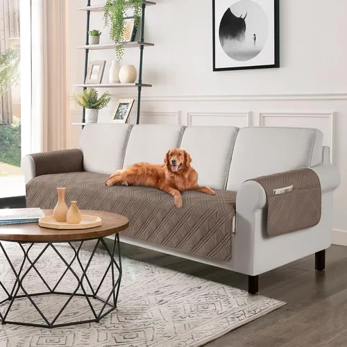 Vista 47 de TAOCOCO Fundas impermeables para silla para mascotas y perros con respaldo antideslizante, fundas para asiento de silla con bolsillo lateral