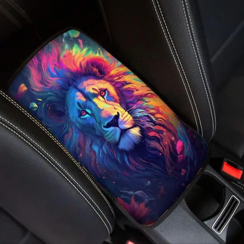 Vista 19 de Funda para reposabrazos de automóvil, ajuste universal para la mayoría de automóviles, SUV, camiones, sedán, patrón fresco, plegable, cómoda, Oso