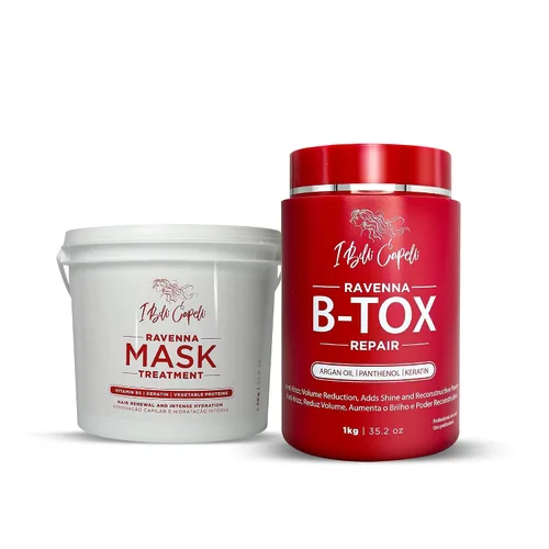 Vista 14 de Mascarilla Profesional Para El Cabello Ravenna Para Cabello Dañado - Brillo Intenso Y Humectación Para Todo Tipo De Cabello - Mascarilla
