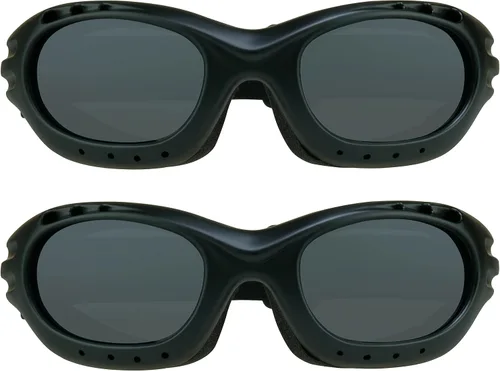 Vista 10 de Bikershades Gafas de Seguridad para Motocicleta para Hombre y Mujer. Lentes Polarizadas, Humo, Azul Espejado u Naranja, Lentes Amarillos