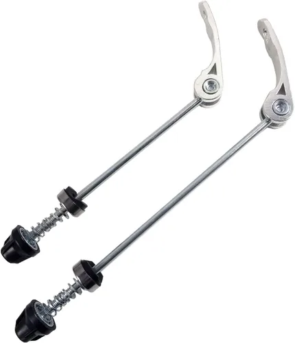 Vista 7 de DEER U Road Mountain Bicycle MTB Wheel Hub Front and Rear Skewers Quick Release Clip Bolt Lever Axle QR 145/180 mm, a Pair