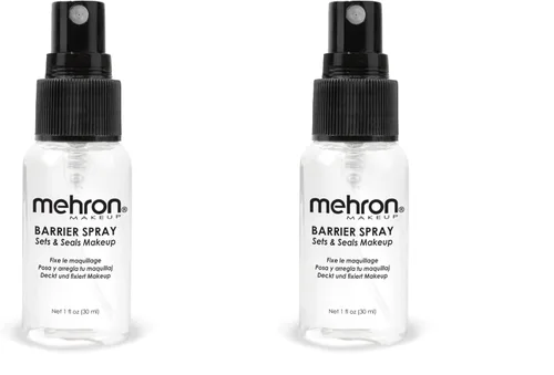Vista 8 de Mehron Spray de barrera de maquillaje Spray fijador de maquillaje para la cara 1 fl oz (29 ml) Sellador de maquillaje profesional y spray