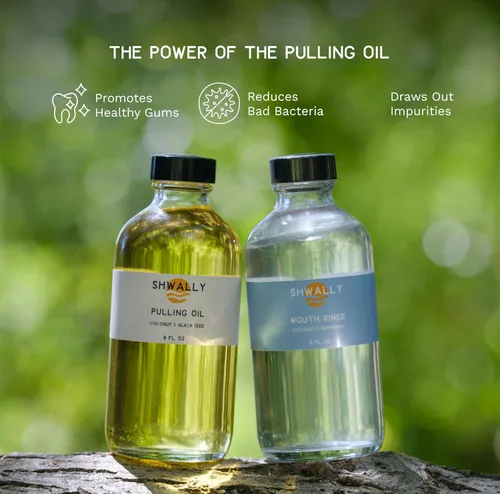 Vista 6 de Shwally Enjuague bucal y aceite para tirar: un verdadero enjuague bucal natural para dientes más blancos, aliento más fresco y encías más felices