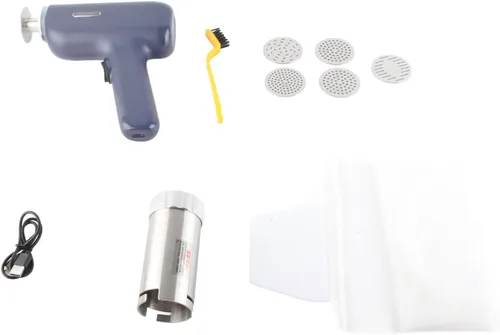 Vista 6 de Máquina de pasta eléctrica de mano, inalámbrica, de acero inoxidable 304 de 40 W, máquina portátil para hacer ramen de fideos para pasta