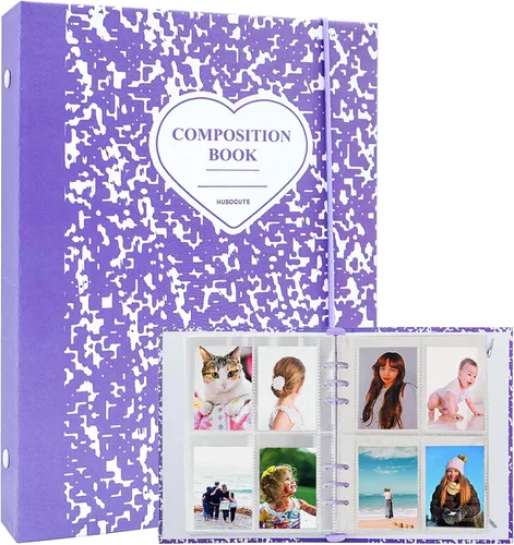 Vista 8 de Carpeta A5 Kpop - Álbum de tarjetas fotográficas con 20 fundas interiores de 3 pulgadas para álbum de fotos en hojas sueltas, recargable, 6 anillos
