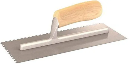 Vista 3 de Bon Tool 14-312 Paleta con muescas - Mango de madera, muesca cuadrada de 1/2" x 1/2