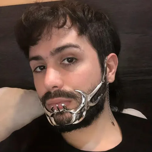 Vista 5 de CyberPunk Cyborg - Máscara de Mardi Gras de media cara para mujer