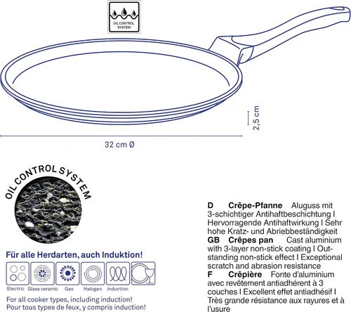 Vista 3 de kela 12223 Stella Nova Sartén para crepas, Aluminio