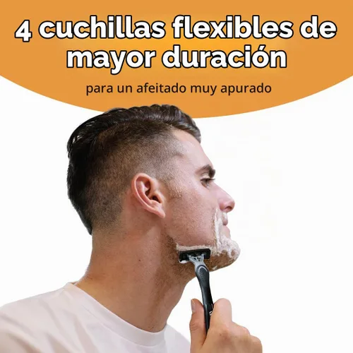 Vista 3 de BIC Flex 4 - Rastrillos para afeitar desechables de 4 hojas, 10