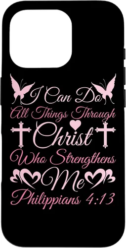Vista 20 de Christian I Can Do All Things Through Christ Religious Case for iPhone 17