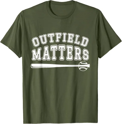 Vista 29 de Playing Baseball Outfield Matters - Camiseta Baseball Outfields Funny, Rojo