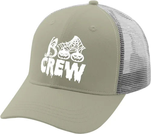 Vista 2 de Sombrero de camionero divertido Helloween ajustado para hombres, sombreros de camionero para mujeres, de moda, Boo Boo Boo, peso ligero, sombrero