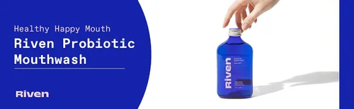 Vista 6 de Riven Enjuague bucal probiótico, paquete de 2 unidades, fabricado en Estados Unidos, enjuague oral equilibrador de pH con probióticos, sin flúor