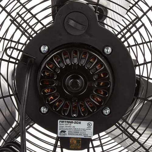 Vista 10 de B-Air Firtana 20" Ventilador eléctrico de piso de alta velocidad para garaje, uso industrial y doméstico con 3 velocidades y cabezal de ventilador