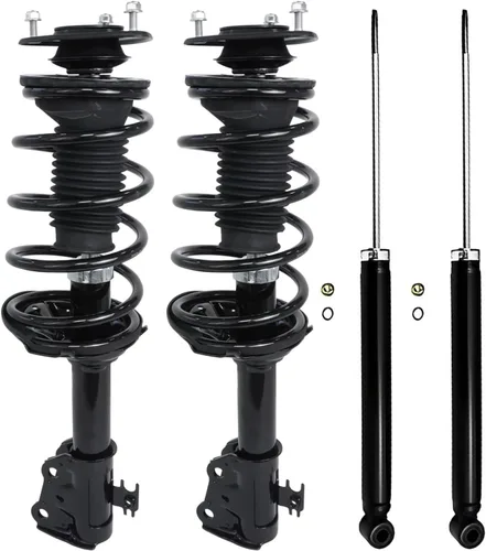 Vista 74 de Detroit Axle - Puntales y Amortiguadores para Chevy Traverse Buick Enclave GMC Acadia Saturn Outlook 2007-2012, 2 puntales delanteros con resorte