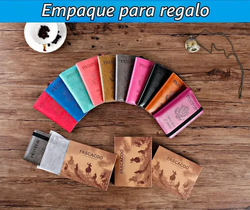 Vista 7 de Passport Holder, Travel Essentials, Passport Cover, RFID Travel Wallet 113#Negro