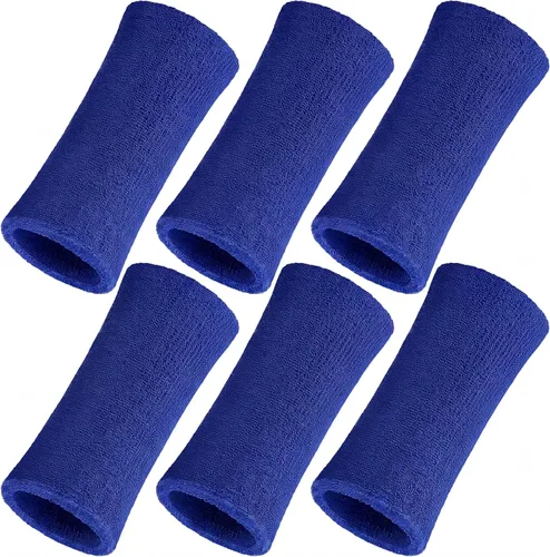 Vista 18 de WILLBOND Bandas de sudor de muñeca de 6 pulgadas para hombres y mujeres, elásticas, atléticas, largas, absorbentes, para baloncesto, tenis, correr