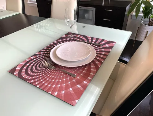 Vista 3 de 3dRose 1930s and 1940s - Image of Retro Lady On Phone - Desk Pad Place Mats (dpd-256262-1)