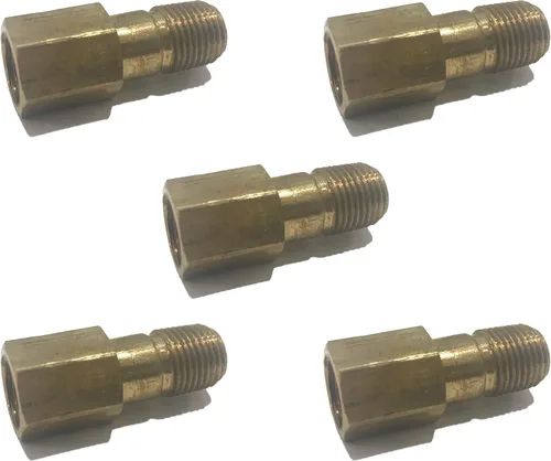 Vista 5 de Adaptador de extensión de latón de 1/8" de largo, 1-1/4" de largo, aprobado por D.O.T. (cantidad 10)