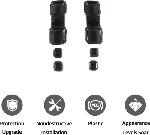 Vista 7 de Kit de luz trasera negra ABS para Land Rover Defender 90 110 130 2020-2026 Accesorios de cubierta de protección de luz trasera exterior de automóvil