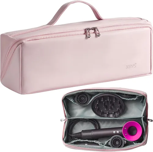 Vista 9 de Veki Estuche de almacenamiento de viaje para Dyson Airwrap Styler, color Blanco sucio
